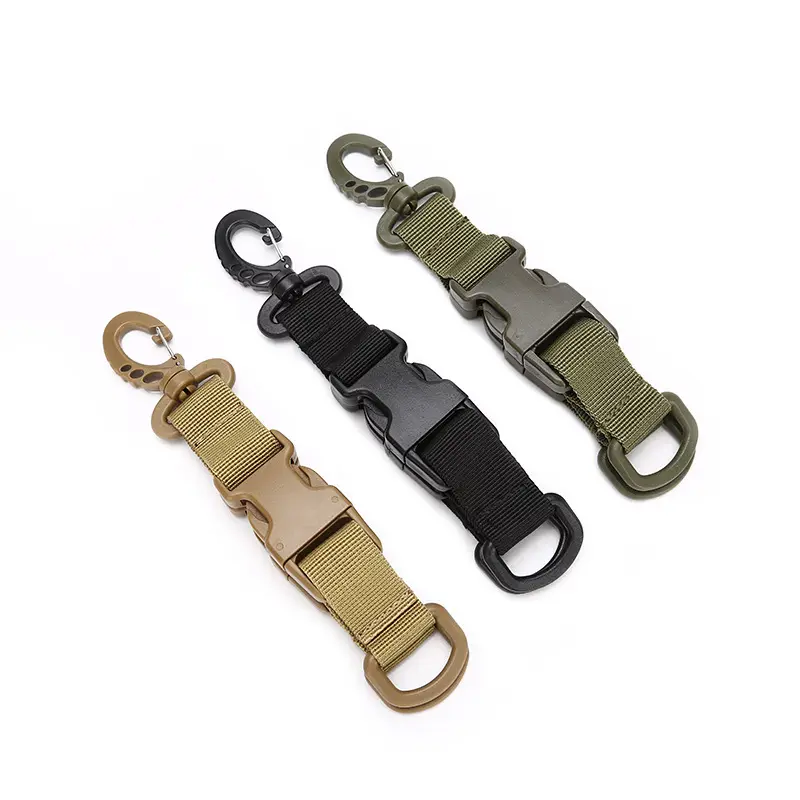 Rush Tier System Tactical MOLLE Straps MOLLE Backpack Accessory Strap for Hiking Outdoor Camping D RIng
