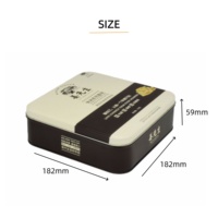 Boîtes en fer blanc personnalisées de qualité alimentaire pour bonbons, chocolat, grains de café, biscuits, thé, avec logo en relief, impression sur surface incurvée, finition brillante