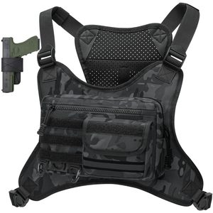 <b>Tactical</b> <b>Vest</b> Bag with Multi Pockets Breathable Design for Hunting Shooting Durable <b>Tactical</b> <b>Vest</b> - Product Image 1