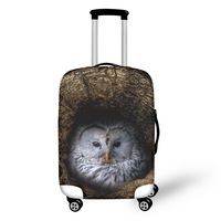 Housse de valise personnalisée avec impression d'animaux en 3D, prix fabricant, fibre de polyester, protection de valise