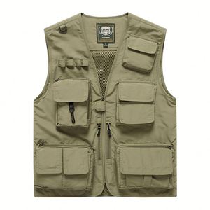 Chaleco Multibolsillos para Hombre, Chaleco de Pesca, Escalada, Senderismo, Fotografía, Campamento, Voluntariado, Chaleco de Invierno - Product Image 3