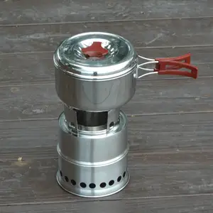 Estufa Portátil Compacta de Acero Inoxidable para Leña, Ideal para Camping, Senderismo y Supervivencia - Barbacoa Ecológica para Exteriores - Product Image 5