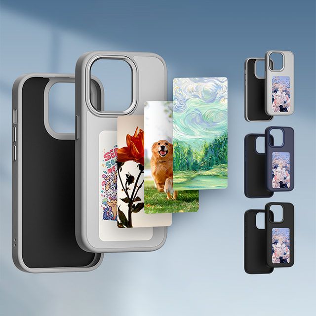 NFC Smart E Ink Screen PC Cover DIY Phone Display Case Ink Phone Case for iPhone NFC 12 13 14 15 16 Pro Max