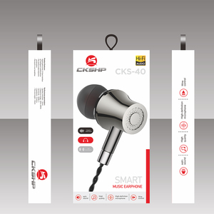 Auriculares Intrauditivos con Cable Metálico de <span class=keywords><strong>3</strong></span>.5mm, Chipset CKSHP JL, Resistentes al Agua IPX3, Personalizables, Venta al Por Mayor de Fábrica - Product Image 2