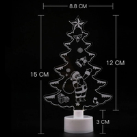 LED Mini-Nachtlichter Bunte Blinkende Lichter Schneemann-Lampe Weihnachtsdekoration Geburtstagsparty Neujahrs-Deko Festliche Beleuchtung
