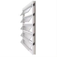 Fenêtres à persiennes en aluminium avec lames en verre transparent – Excellent rapport qualité-prix