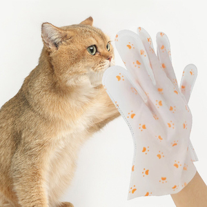Guanti monouso puliti per il bagno di cani e gatti salviette per animali domestici salviette per il bagno guanti puliti - Product Image 2