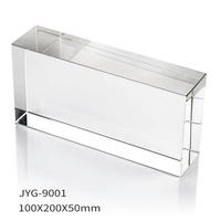 Avec prix populaire brique de verre transparente mur de séparation bloc de verre en cristal pour la décoration