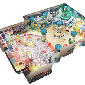 قلعة شقية عالية الجودة ملعب أطفال داخلي ألعاب معدات ملعب كبيرة وصغيرة شاملة - Product Image 3