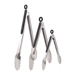Pinces <span class=keywords><strong>de</strong></span> cuisine en acier inoxydable <span class=keywords><strong>de</strong></span> 7, 9 et 12 pouces avec poignée antidérapante et verrouillage, idéales pour la cuisson et le <span class=keywords><strong>barbecue</strong></span> - Product Image 1