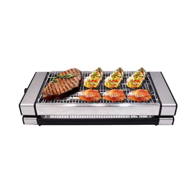 EASTAR Bottom Foot Design Anti-Slip Churrasco Elétrico Grill Churrasco Coreano Comercial Grill Elétrico