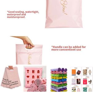 <b>Disposable</b> Waterproof pink Envelope Bag Strong Adhesive Custom Size Shipping Mailing Courier Bag Producer - Product Image 5