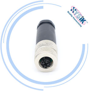 Câble réseau Ethernet M12 à angle droit 8 broches X Code vert PUR PVC Cat5e Cat6 Cat7 blindé pour l'industrie et le travail de <span class=keywords><strong>bureau</strong></span> - Product Image 6