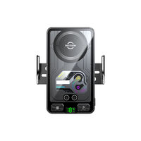 Support de téléphone universel pour voiture A8 15W avec chargeur magnétique sans fil, refroidissement par semi-conducteur TEC, pince automatique et alignement, chargeur intelligent