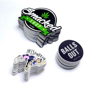 Hojas de pegatinas de vinilo troqueladas personalizadas, etiquetas adhesivas impermeables para embalaje, pegatinas con logo troqueladas a presión - Product Image 1