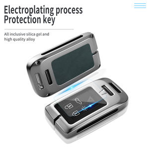 ที่หุ้มกุญแจรถหนังสังกะสีอัลลอยแฟชั่นขายดีเคสกุญแจอัจฉริยะสำหรับวอลโว่ XC40 XC60 <span class=keywords><strong>S90</strong></span>พวงกุญแจ XC90อุปกรณ์เสริม - Product Image 4