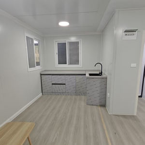 20-футовый расширяемый стальной контейнерный дом с 2 спальнями, дышащая конструкция, современный стиль, сборная конструкция, туалет в комплекте - Product Image 4