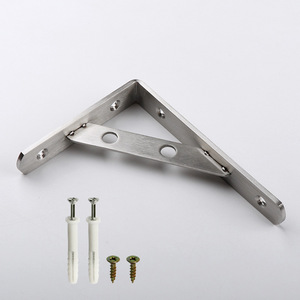 JINNATE Stainless Steel <b>Triangle</b> <b>Bracket</b> Wall Mount <b>Shelf</b> Support Polished Hardware Partition Fixing <b>Bracket</b> - Product Image 3
