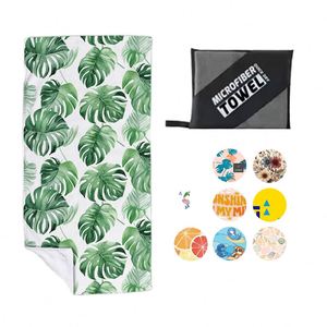 Grande serviette de plage en microfibre à séchage rapide, super absorbante, légère, anti-sable, pour adultes et enfants - Product Image 1