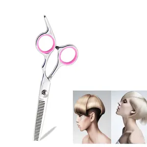 NEW Pretty Hồng Chuyên Nghiệp Tóc Mỏng Kéo Razor Cạnh Phụ Nữ Salon Cắt Kéo Thợ Cắt Tóc Mỏng Hơn Shears Làm Tóc Kéo