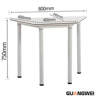 GUANGWEI Table d'étude en MDF durable, design moderne, pour étudiant, salle de classe et bureau