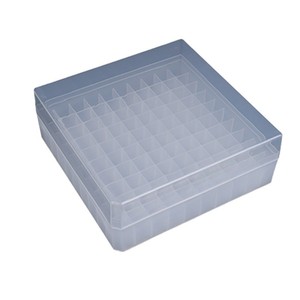 Hisamori 100-Compartment Cryogenic Tube <b>Box</b> Plastic <b>Freezer</b> Storage <b>Container</b> For Laboratory Use - Product Image 4