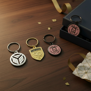 LGC Custom Logo Keychains: Personalized Text And Name Keyrings <strong>Promotional</strong> Business Gifts <strong>for</strong> Corporate Giveaways - Product Image 5