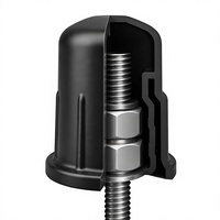 Capuchon de protection pour boulon d'ancrage allongé à double écrou robuste pour énergie éolienne