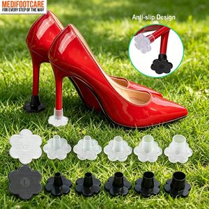 Protège-talons pour chaussures à talons hauts, anti-crevaison et réparation, antidérapants, pour la marche <span class=keywords><strong>sur</strong></span> l'herbe, le gravier et les zones humides - Product Image 6