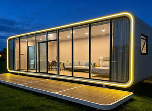 Moderna Casetta Prefabbricata Apple Cabin per Giardino, <span class=keywords><strong>Casa</strong></span> per Ospiti <span class=keywords><strong>e</strong></span> Affitto - Product Image 3