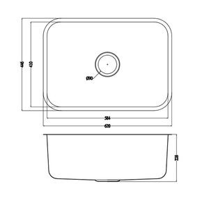 CUPC Moderno Rectangular Casa de campo Undermount <span class=keywords><strong>Art</strong></span> Sink Deep Single Bowl 304 Fregadero de cocina de acero inoxidable para restaurante Bar - Product Image 2