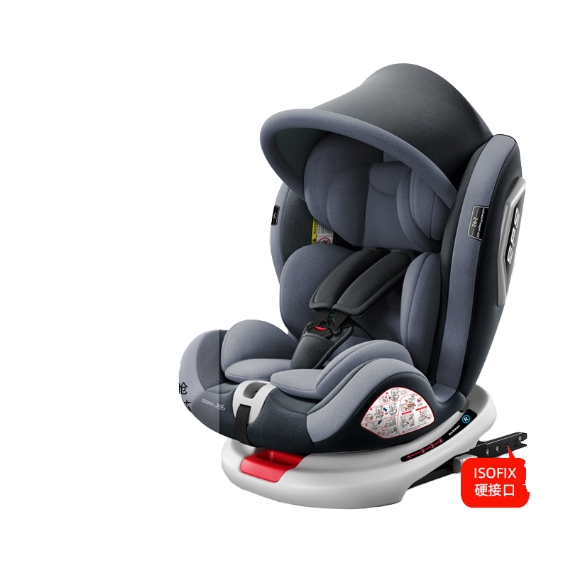 Все в одном трансформируемом Isofix 360 градусов вращающееся детское автокресло для От 0 до 12 лет может сидеть и лежать