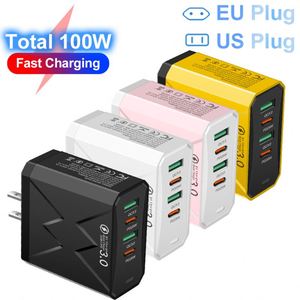ที่ชาร์จโทรศัพท์แบบเร็วพิเศษ 2USB+2PD หลายพอร์ต รองรับมาตรฐาน EU/US/UK - Product Image 1
