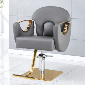 Chaise de barbier Kisen en similicuir, design contemporain, pompe hydraulique, hauteur réglable, base ronde, mobilier de salon professionnel - Product Image 4