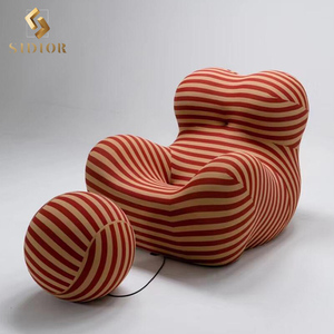 Modern sıkıştırma bebek kanepesi sandalye accent salonu sandalye osmanlı recliner uzanmış koltuklar eğlence sandalye oturma odası için - Product Image 4