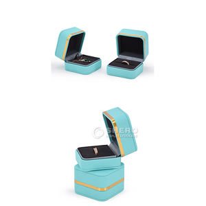 Customized Pu Leather Jewelry <b>Box</b> with Custom logo Luxury Fashion Gift Wedding <b>Ring</b> Bangle Earring Pendant Bracelet Set - Product Image 4