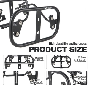 แร็คติดกระเป๋าข้างสำหรับรถมอเตอร์ไซค์ Triumph <span class=keywords><strong>Rocket</strong></span> <span class=keywords><strong>3</strong></span> <span class=keywords><strong>R</strong></span> GT ปี 2020-2025 ทำจากเหล็ก สำหรับใส่สัมภาระ - Product Image 6