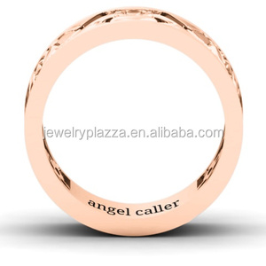 Anello unico 925 argento Sterling Celtic a tre colori anello di fidanzamento personalizzato per coppia - Product Image 6