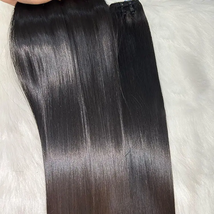 Оптовая Продажа с фабрики необработанные вьетнамские волосы девственные прямые человеческие волосы пряди от поставщика