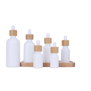 Botellas de Vidrio Boston Redondas con Gotero, Vacías, de Plástico, con Tapa de Madera o Bambú, de 5ml, 10ml, 15ml, 20ml, 30ml, 50ml y 100ml, para Aceites Esenciales - Product Image 5