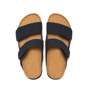 Sandales d'été ouvertes pour femmes, en liège et caoutchouc sablé, double bride, pour étudiantes et adolescentes - Product Image 3