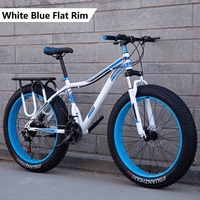 Nouveau Vélo de Montagne à Pneus Gras de 26 Pouces, Vélo à Pneus Gras pour Adultes, Vélo de Montagne MTB, Cadre en Acier, Suspension Avant, Freins à Disque Doubles
