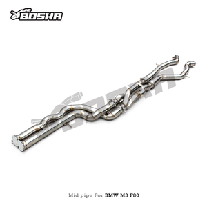 Tubo de Escape Central SUS304 de Fábrica para BMW M3 F80 M4 F82 3.0T 2014-2019 con Tubo en Z de Igual Longitud - Product Image 4