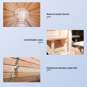 Cabina de sauna de vapor de ozono al aire libre moderna para venta de villas cuarto de ducha de vapor al aire libre - Product Image 5