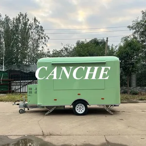 Camion de restauration mobile populaire en Europe, chariot à hamburgers, tacos, frites, café, crème glacée, remorque alimentaire à vendre - Product Image 5