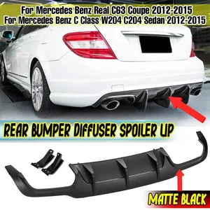 ดิฟฟิวเซอร์กันชนหลัง C63 สปอยเลอร์ลิป แผ่นกันกระแทกใต้ท้องรถ สำหรับรถเมอร์เซเดสเบนซ์ ซีคลาส W204 C204 ซีดาน C63 คูเป้ ปี 2012-2015 - Product Image 1