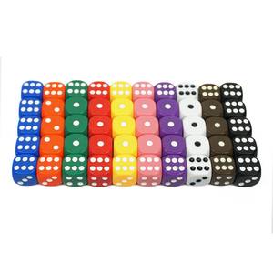 Standard 16mm Coloré Violet Brun Jeu De Bureau Dés Taille Personnalisée Logo Gravé Acrylique Adulte Choix Dés - Product Image 1
