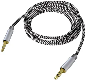 10FT 3FT Nylon Braided Male To Male Stereo 3.5mm TRS AUX Car Audio Jack Extension Cable For Headphone Speaker