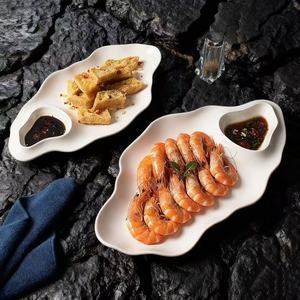 Assiette en céramique personnalisée moderne, vaisselle raffinée et artistique pour les fêtes, pour les restaurants, les hôtels, les plats froids célèbres sur <span class=keywords><strong>Internet</strong></span> - Product Image 1