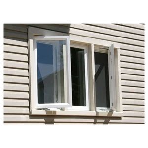 Finestra a Battente in UPVC Impermeabile con Doppio Vetro Isolante, Resistente alle Intemperie, per Edifici Residenziali, Porte e <span class=keywords><strong>Finestre</strong></span> Esterne - Product Image 1
